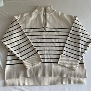 Zara knit zip up sweater